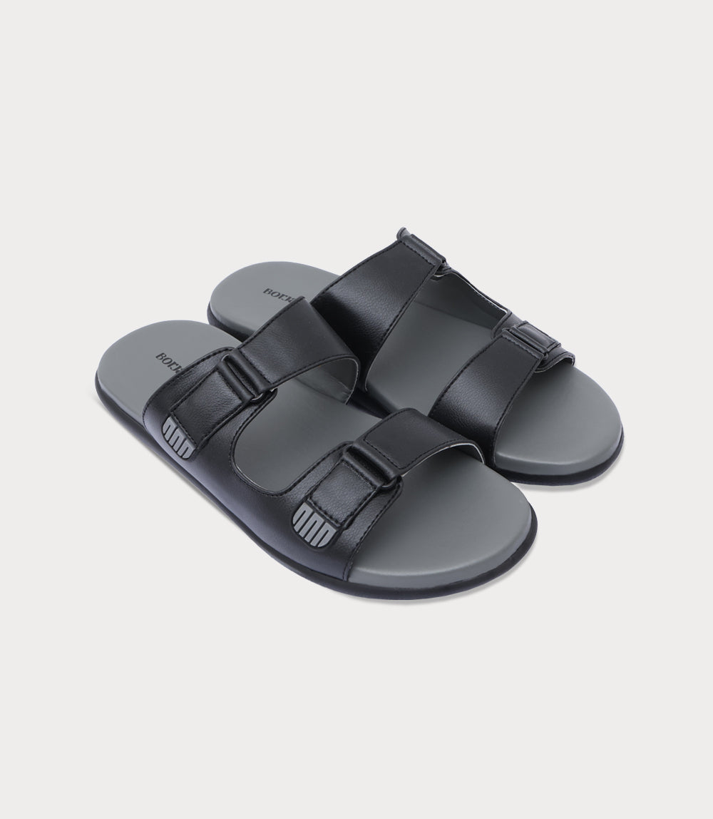 Men Slipper-BLACK