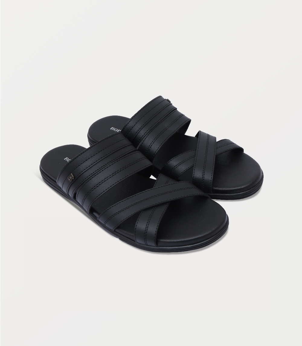 Men Slipper-BLACK C
