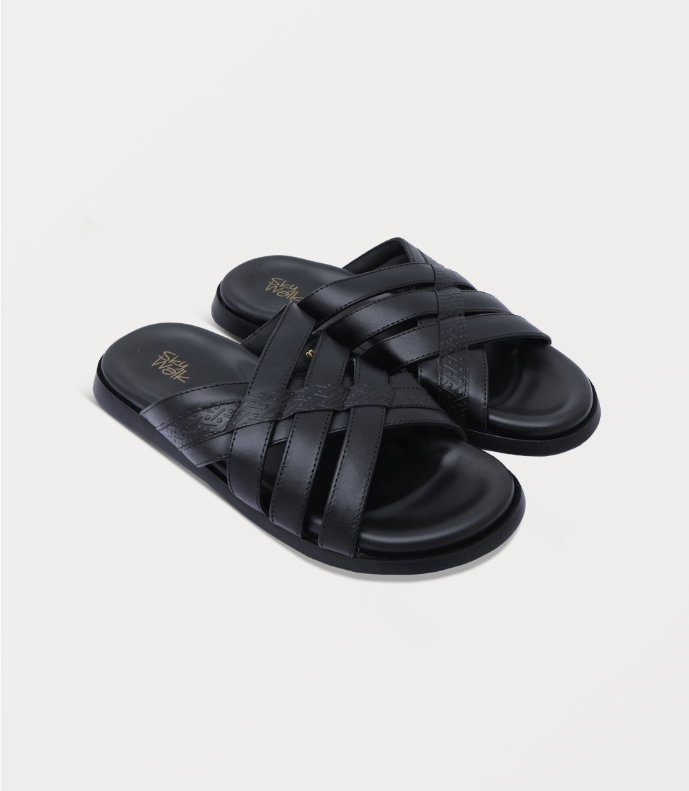 Men Slipper-BLACK