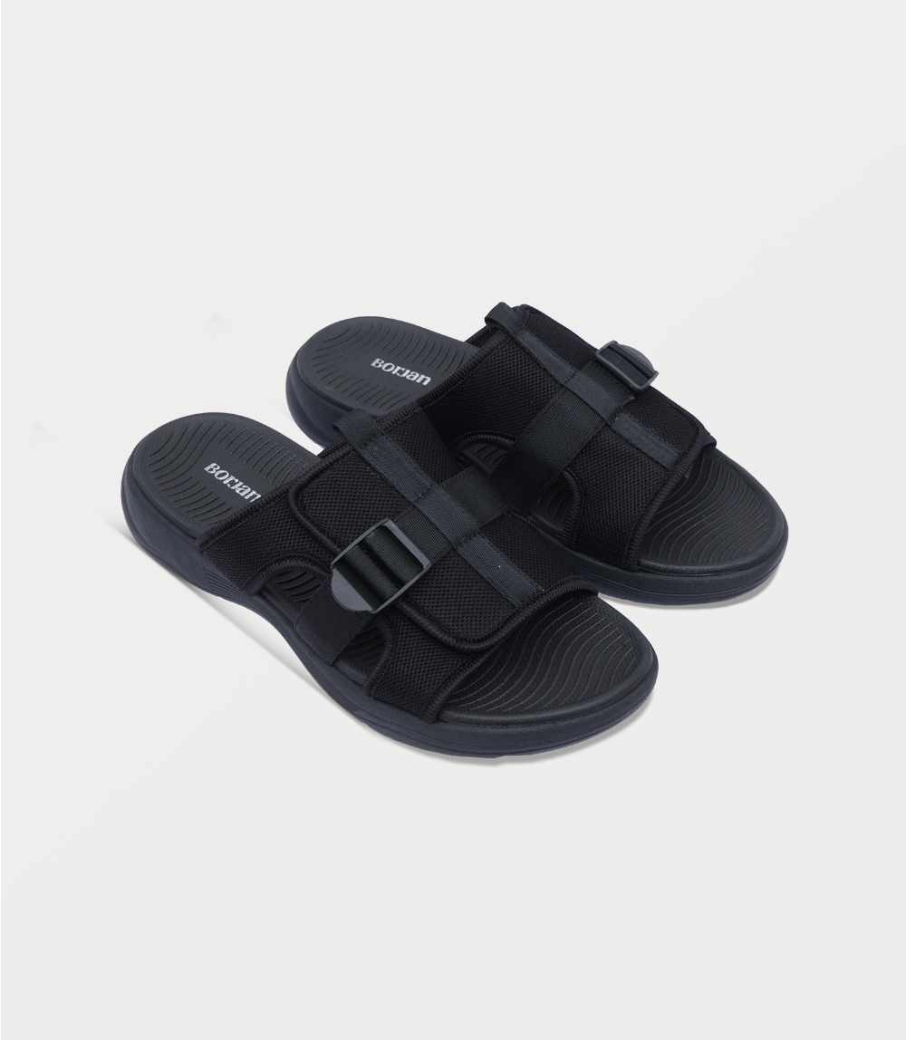 Men Slipper-BLACK