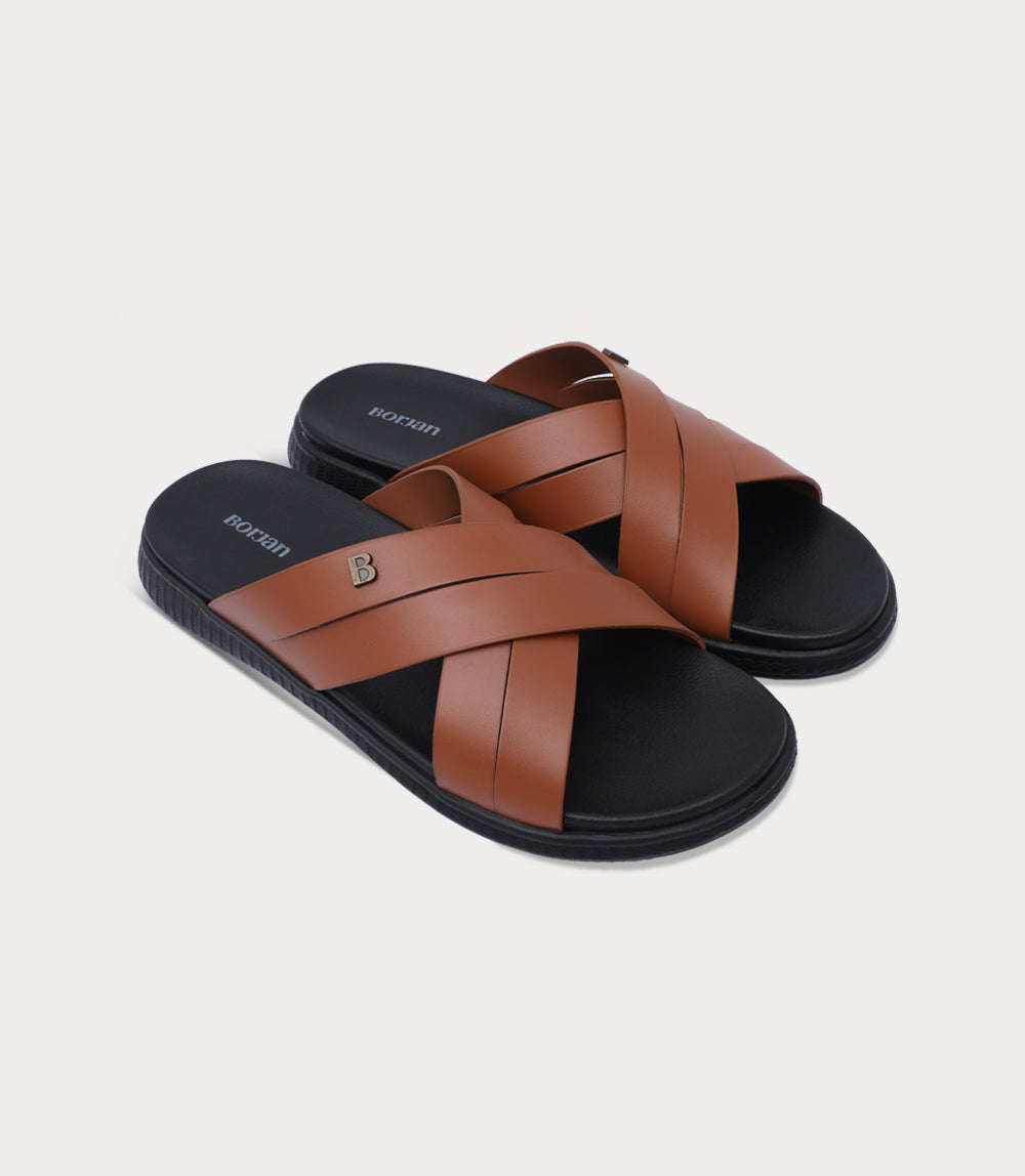 Men Slipper-TAN