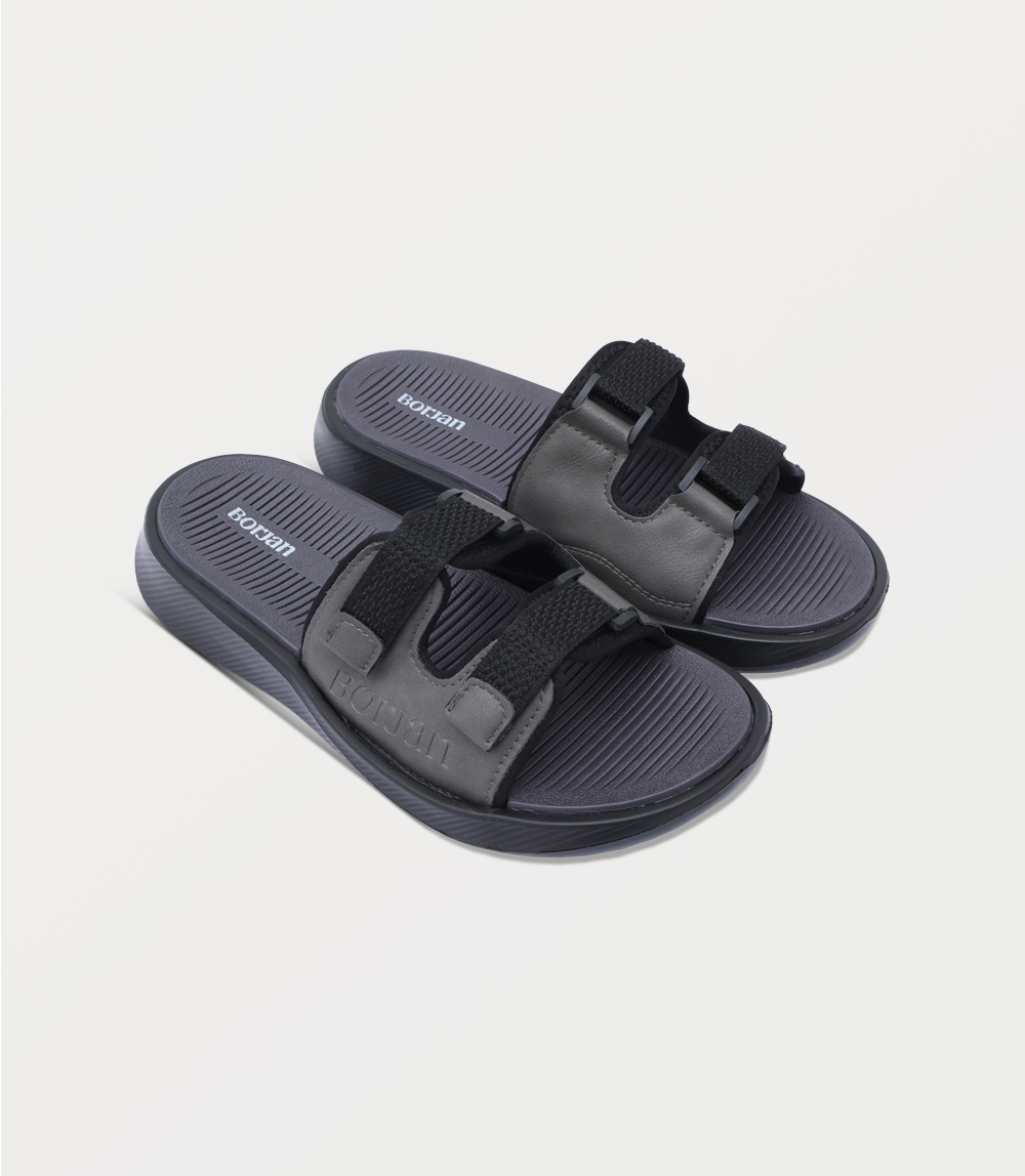 Men Slipper-BLACK