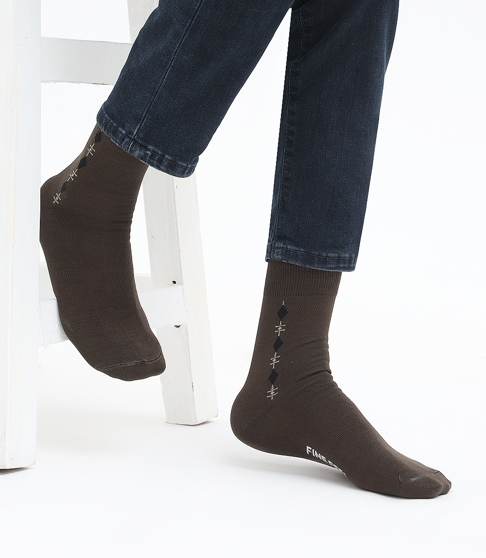 Men Socks-BROWN