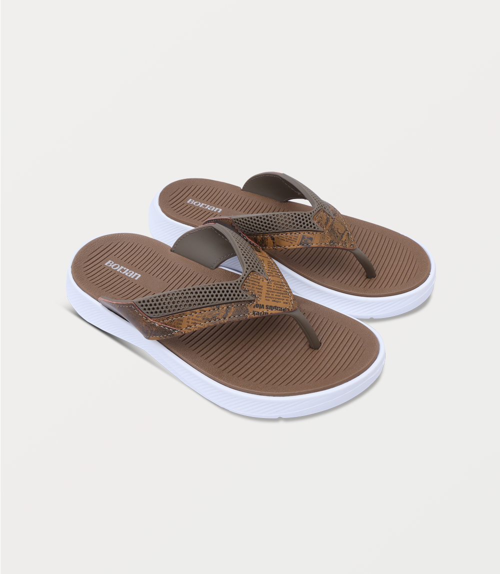Men Chappal-BROWN