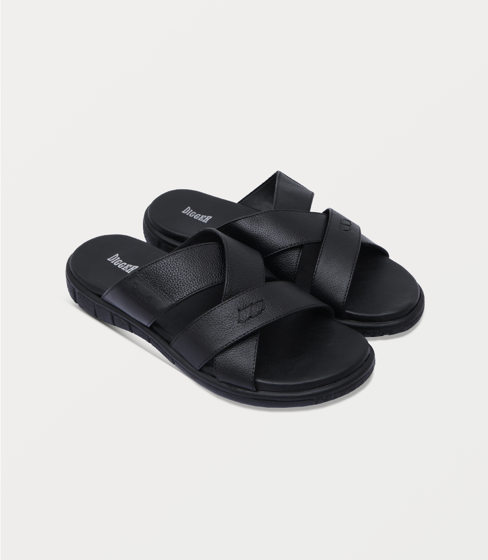 Men Slipper-BLACK