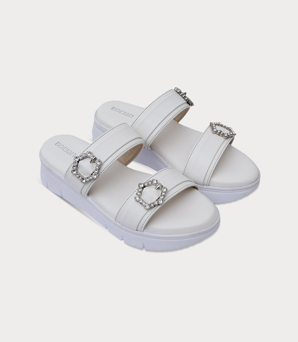 Women Comfort Slipper-WHITE