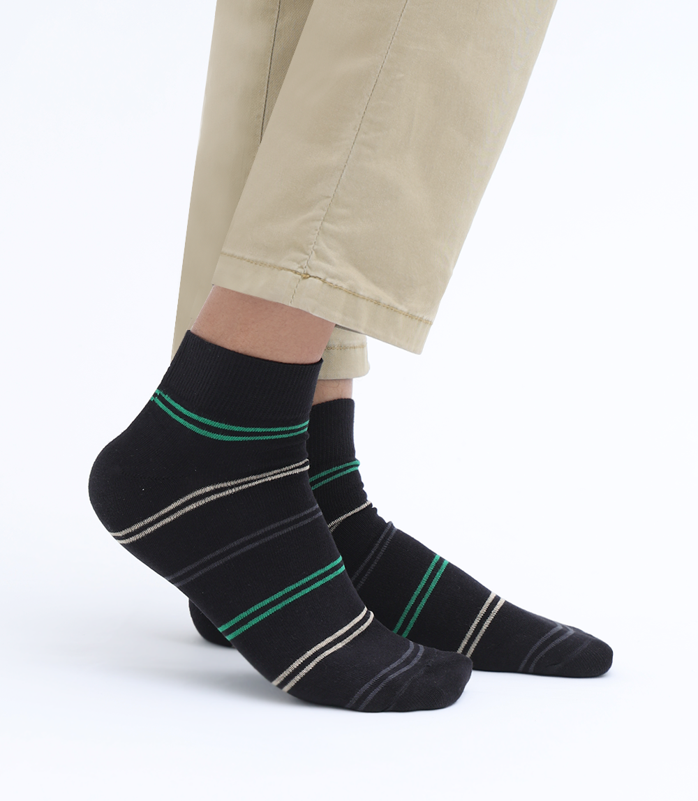 Men Socks-BLK/MULTY