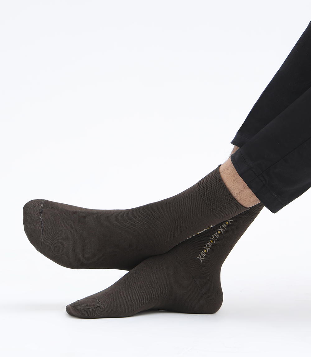 Men Socks-BROWN