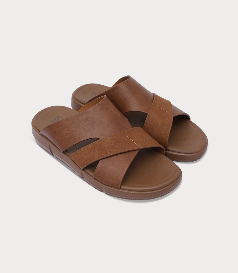 Men Slipper-BROWN