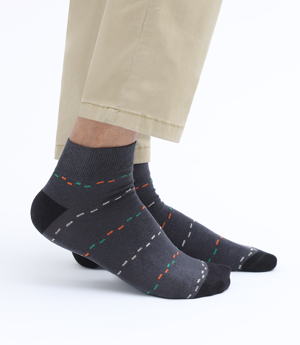 Men Socks-GREY/MULTY