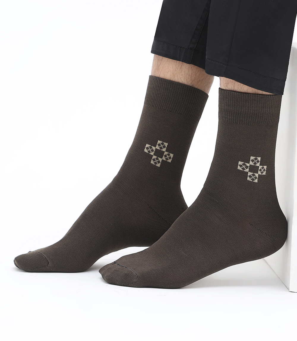Men Socks-BROWN