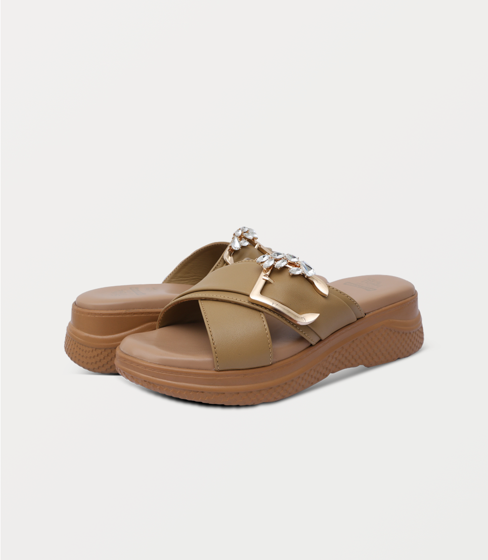 Women Comfort Slipper-MUSTARD