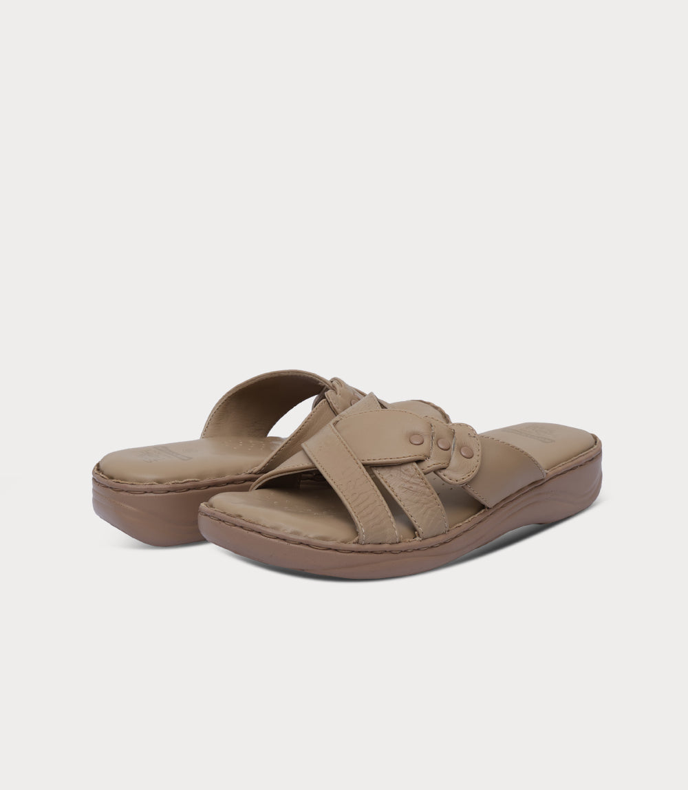 Women Comfort Slipper-BEIGE