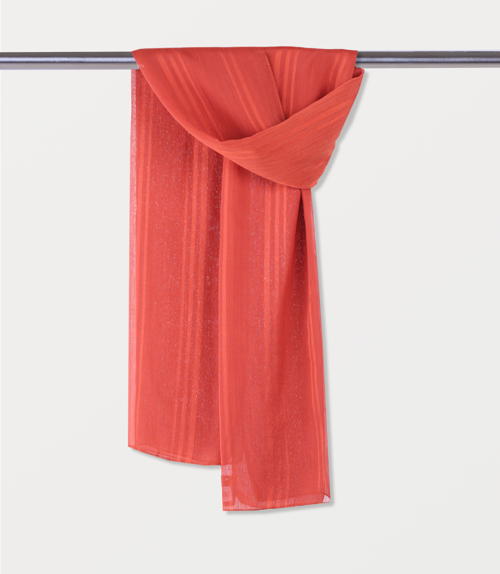 Women Scarf-BRICK RED