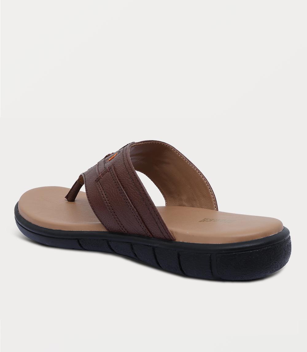 Men Chappal-BROWN
