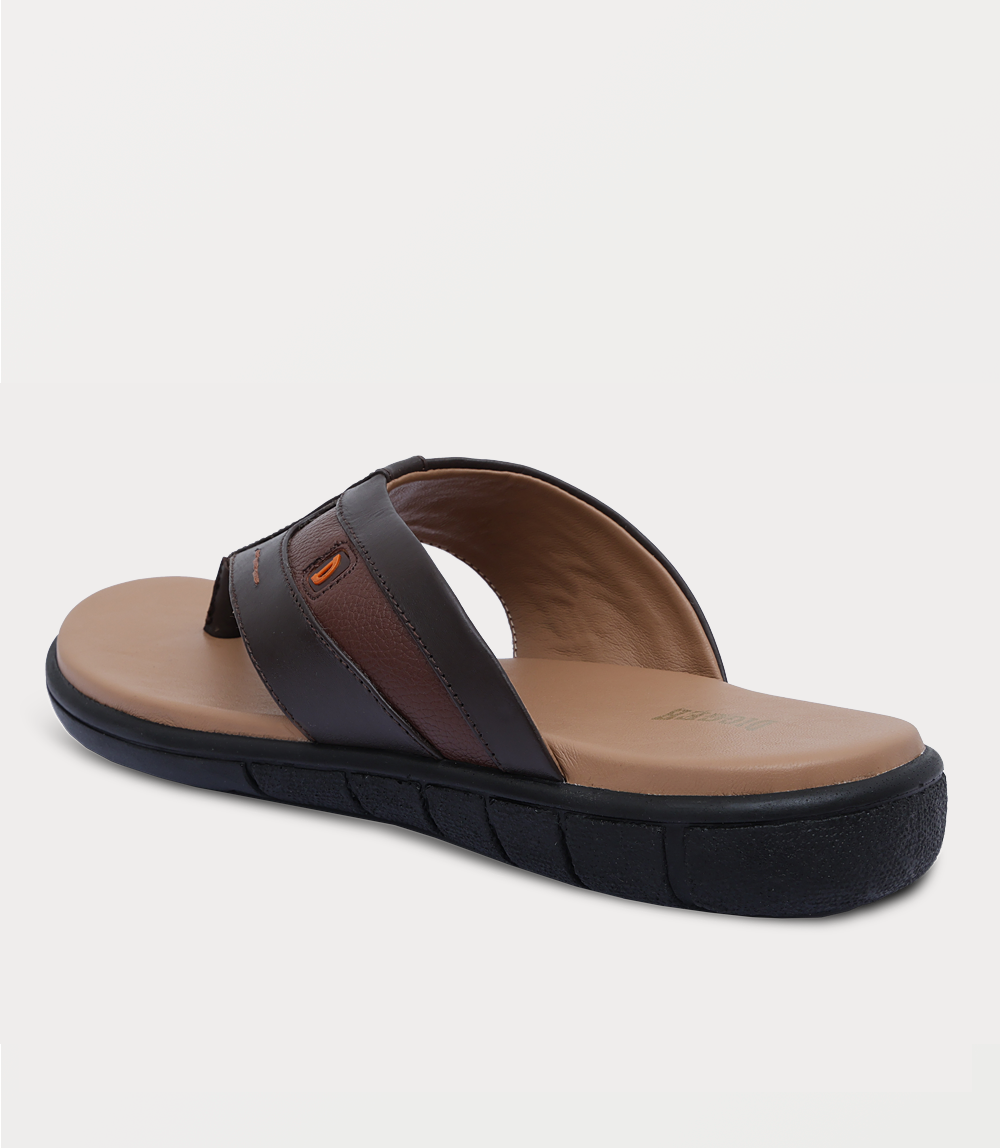 Men Chappal-BROWN