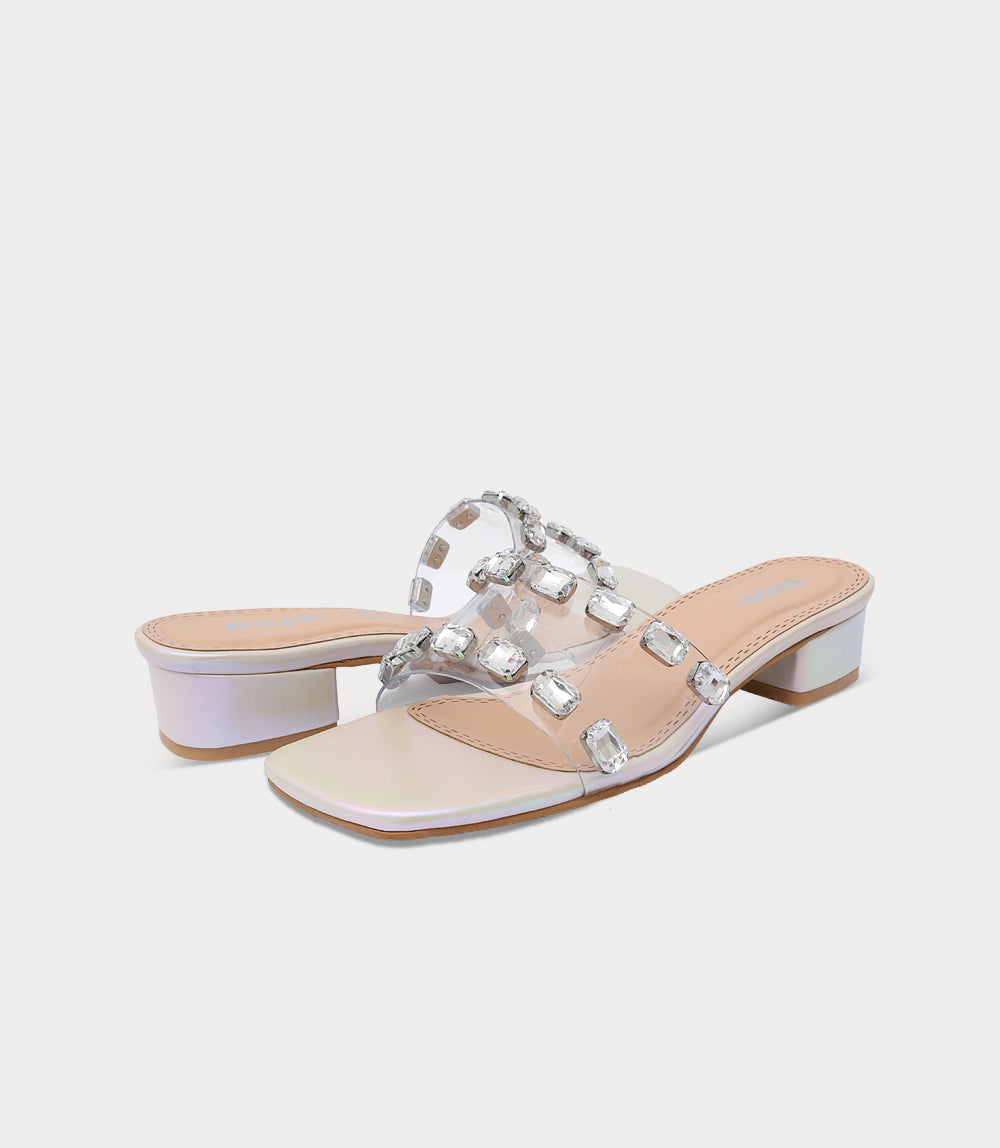 Women Slipper Heel-IVORY
