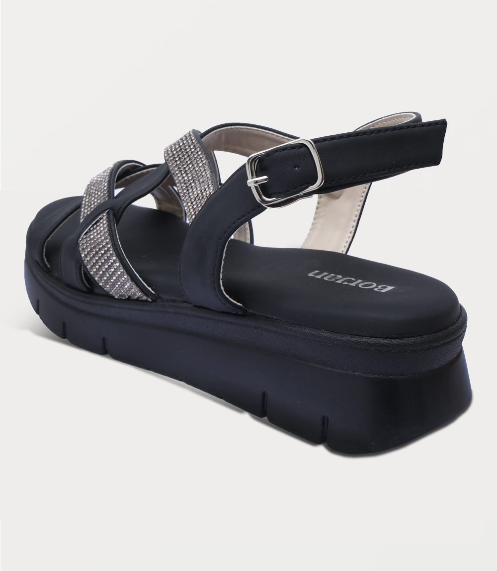 Women Comfort Sandal-BLACK