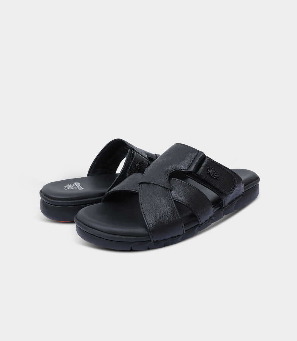 Men Slipper-BLACK