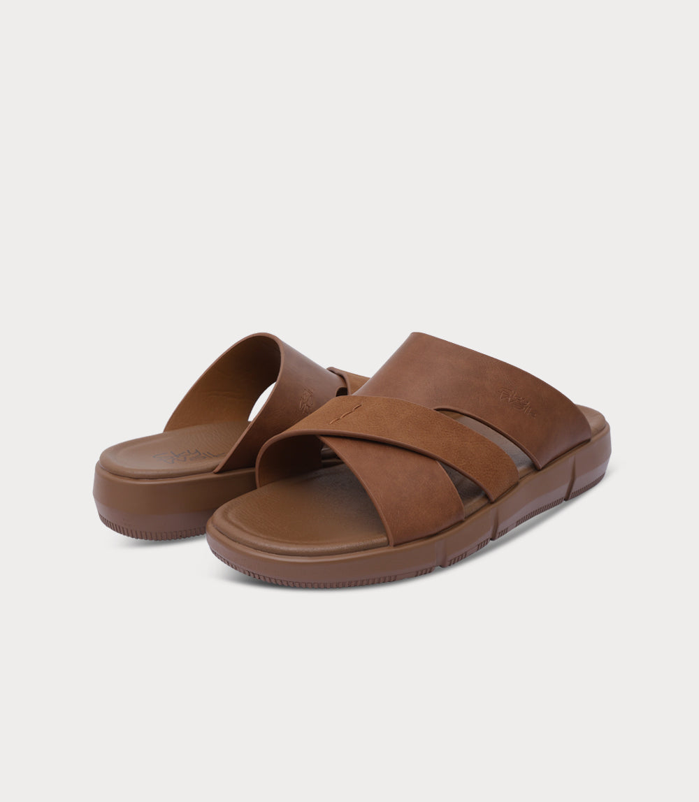 Men Slipper-BROWN