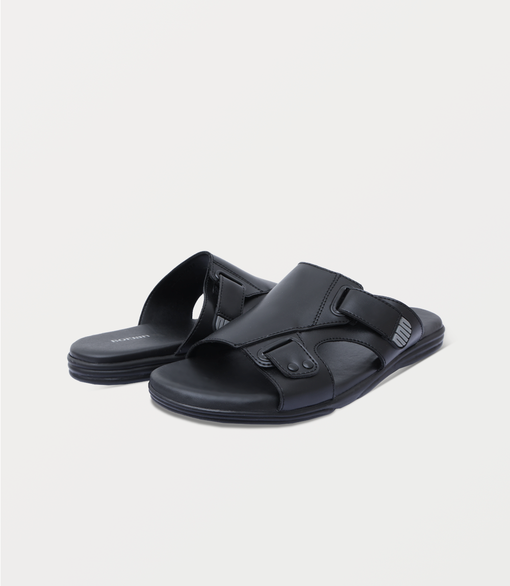 Men Slipper-BLACK