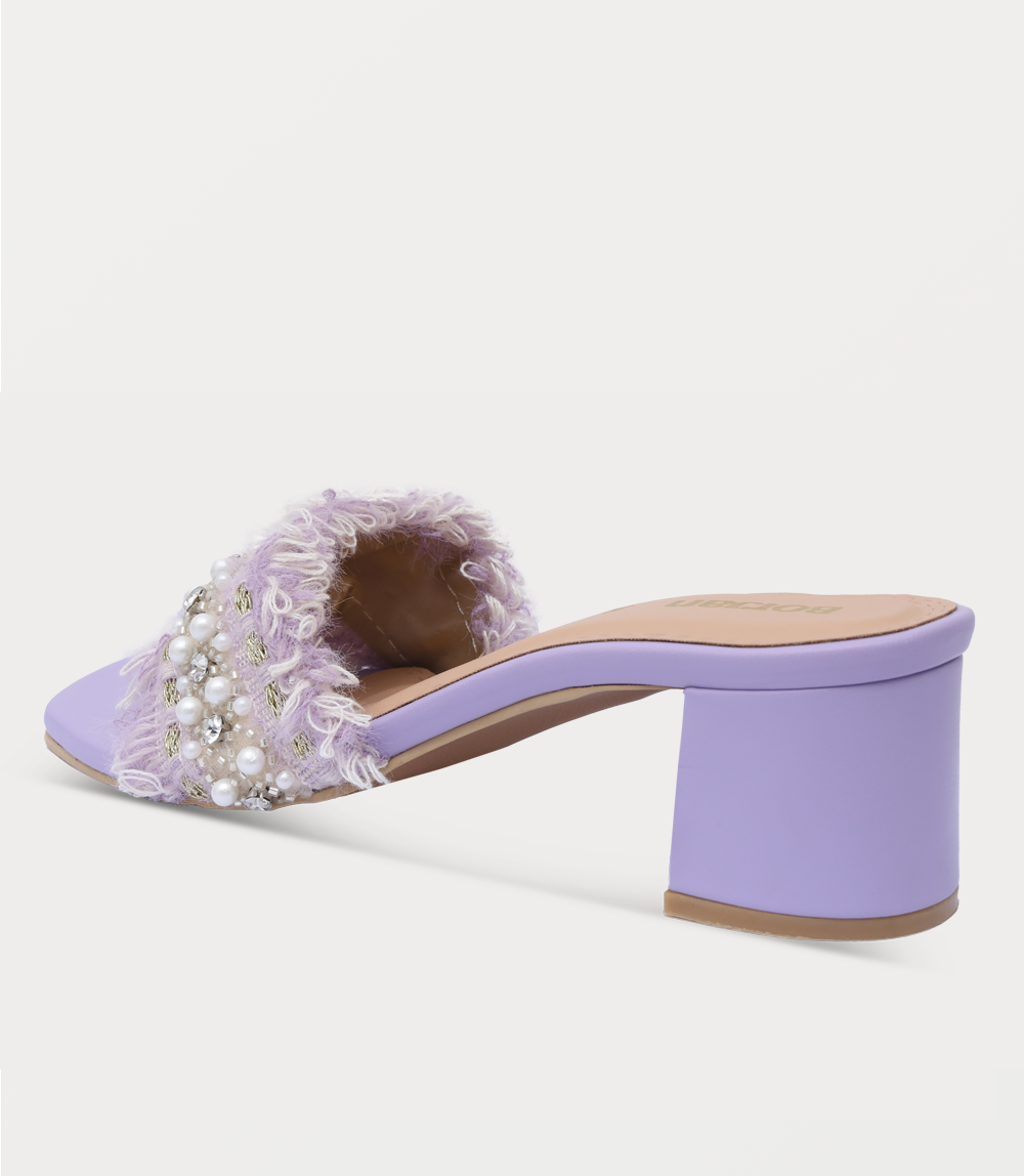 Women Slipper Heels-LILAC