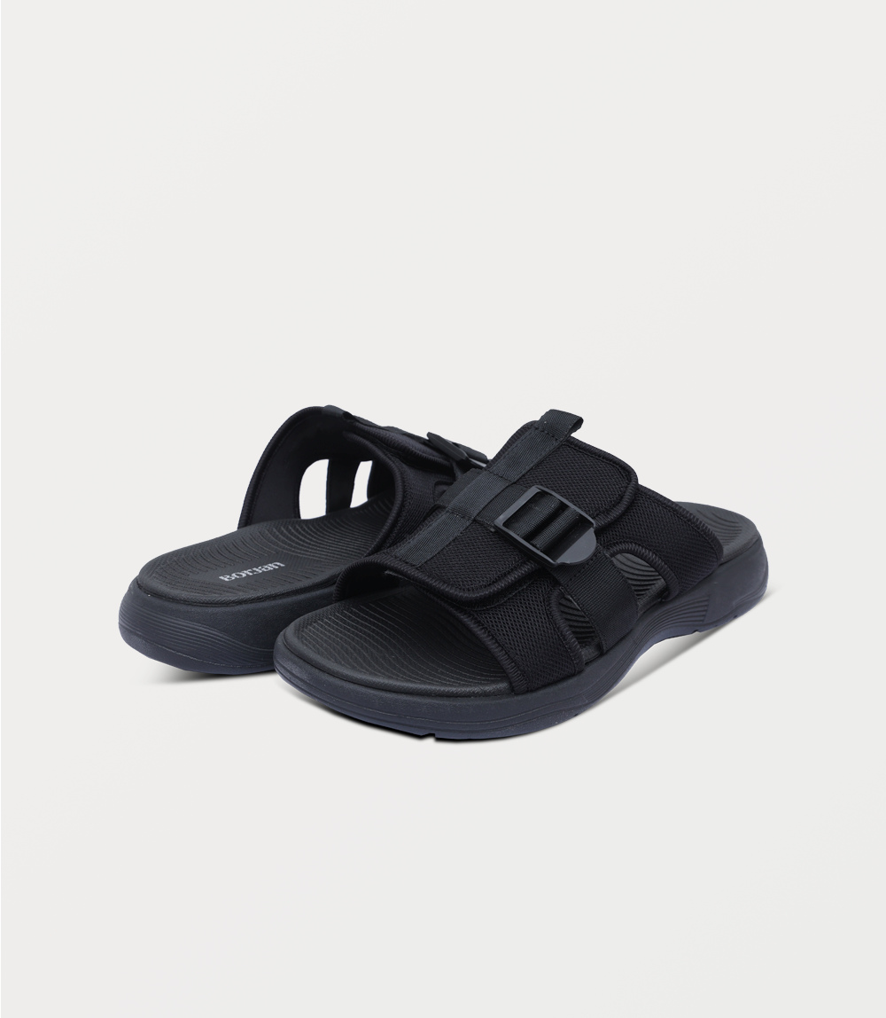 Men Slipper-BLACK