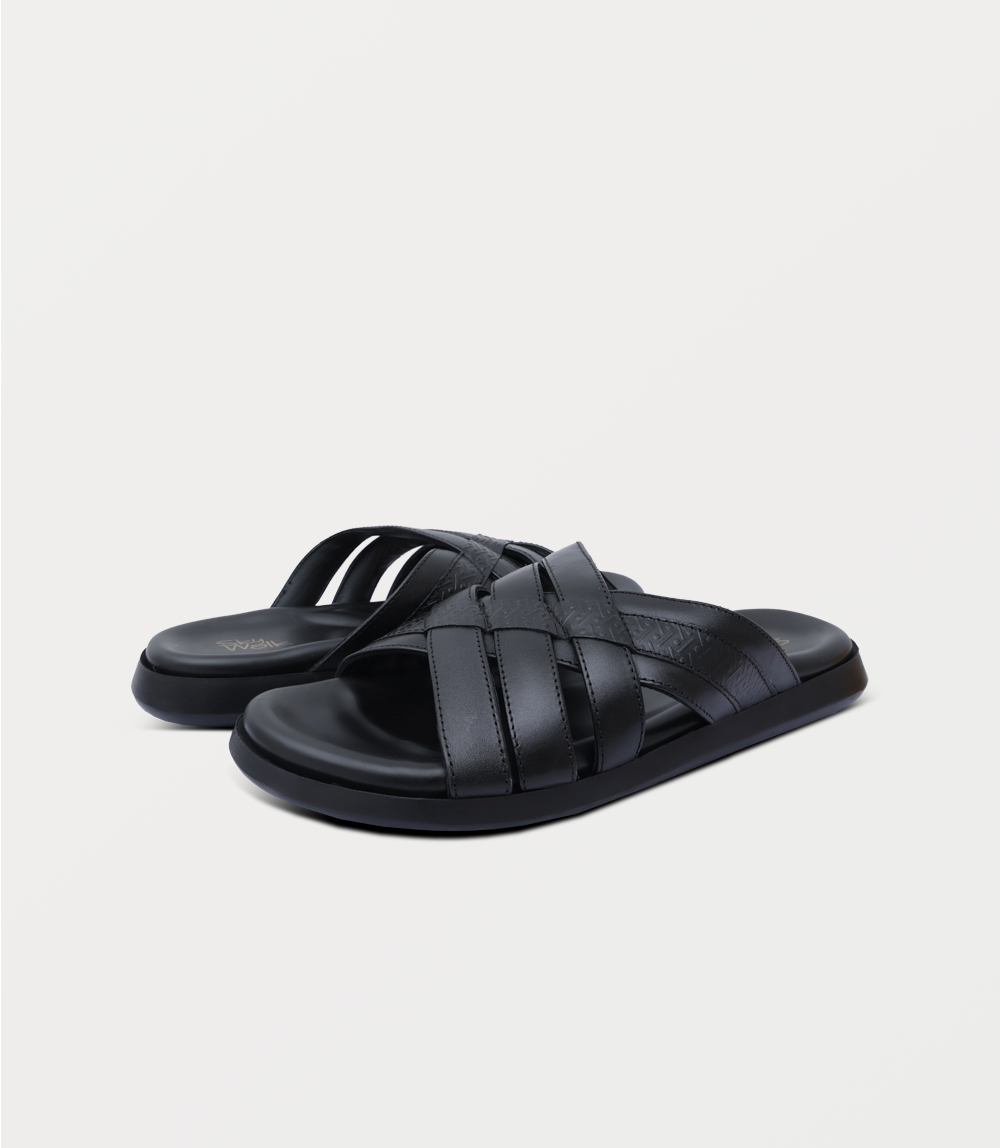 Men Slipper-BLACK