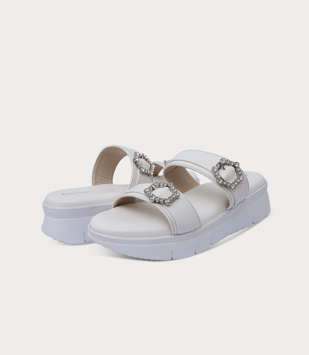 Women Comfort Slipper-WHITE