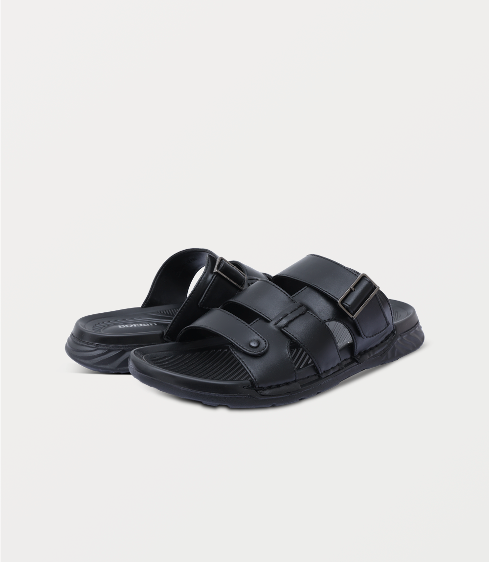 Men Slipper-BLACK