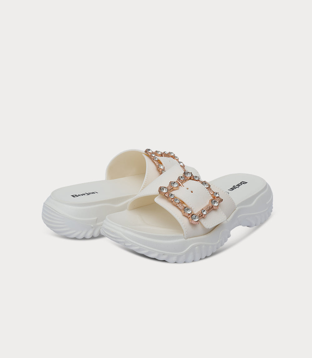Women Comfort Slipper-IVORY
