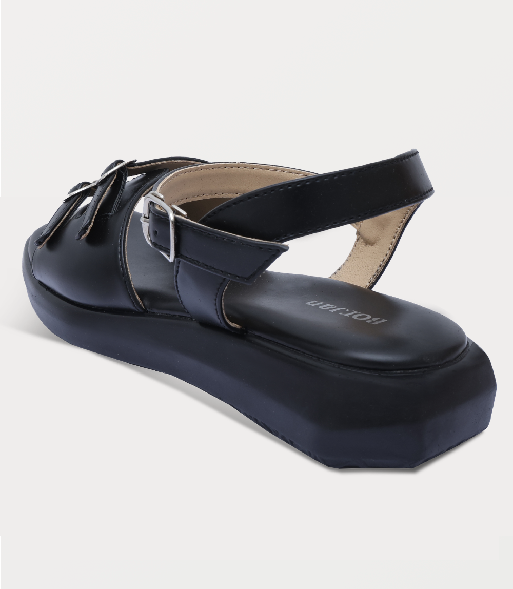 Women Comfort Sandal-BLACK