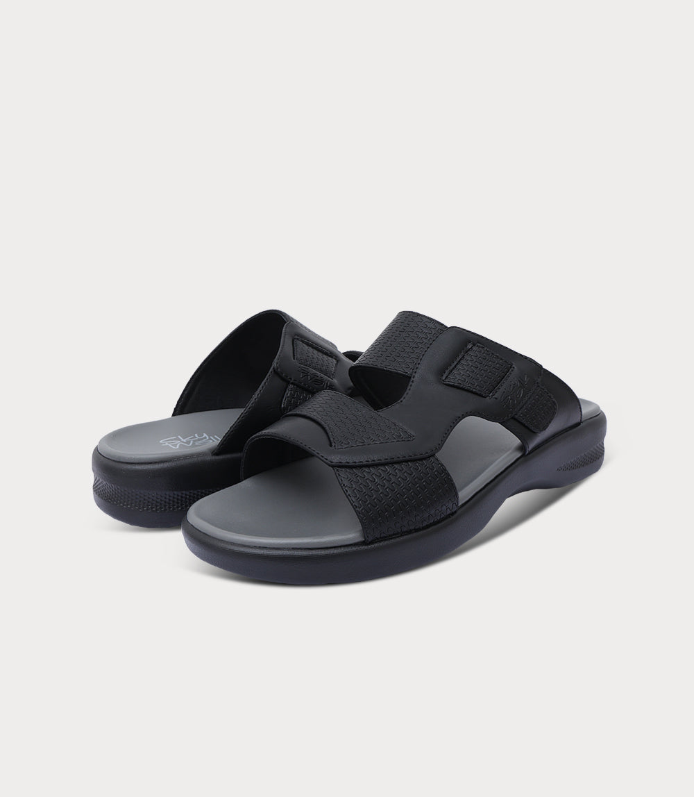 Men Slipper-BLACK