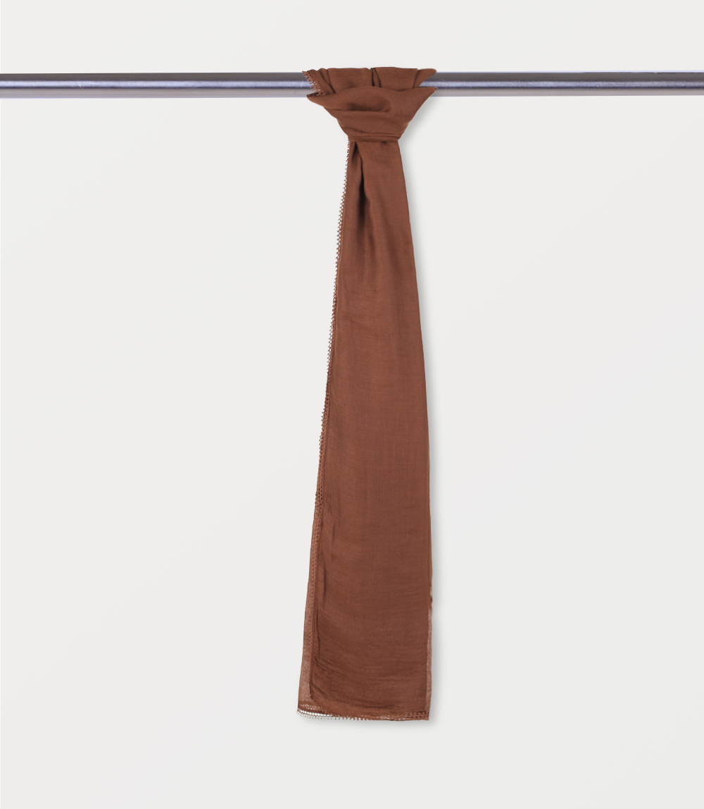 Women Scarf-DARK BROWN