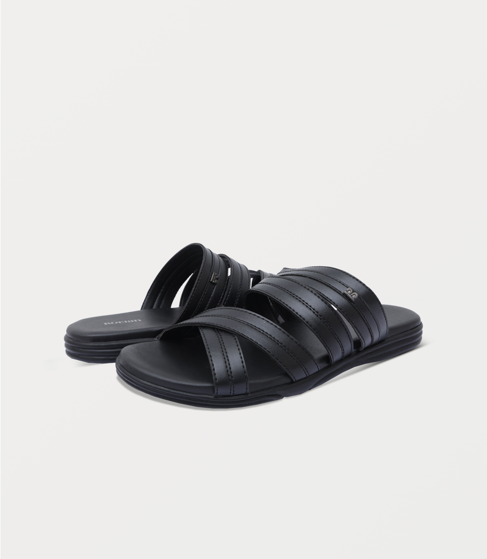 Men Slipper-BLACK B