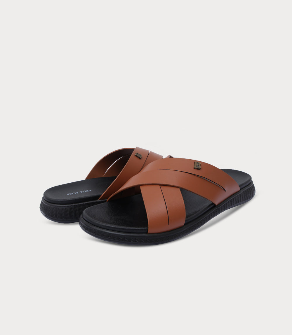 Men Slipper-TAN
