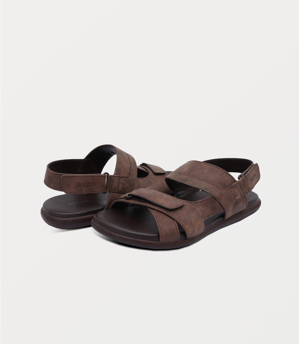 Men Sandal-BROWN