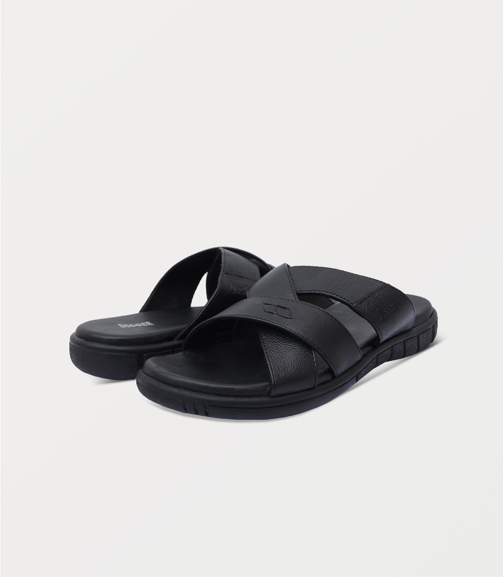 Men Slipper-BLACK