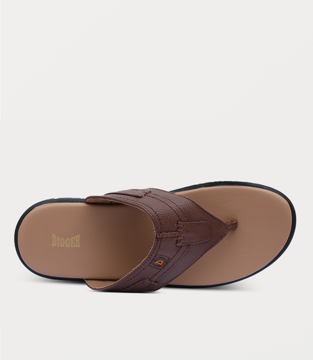 Men Chappal-BROWN