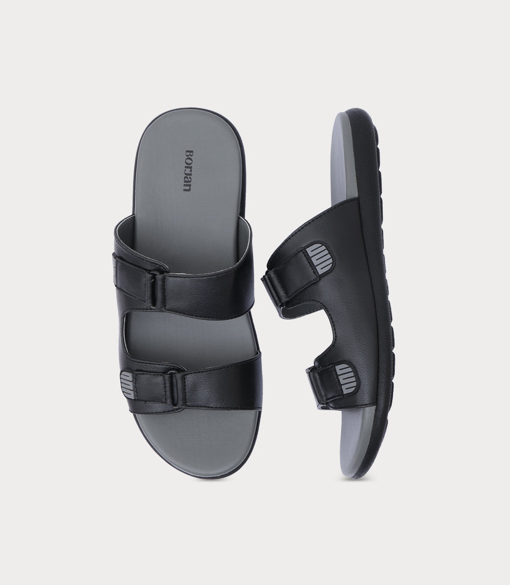 Men Slipper-BLACK