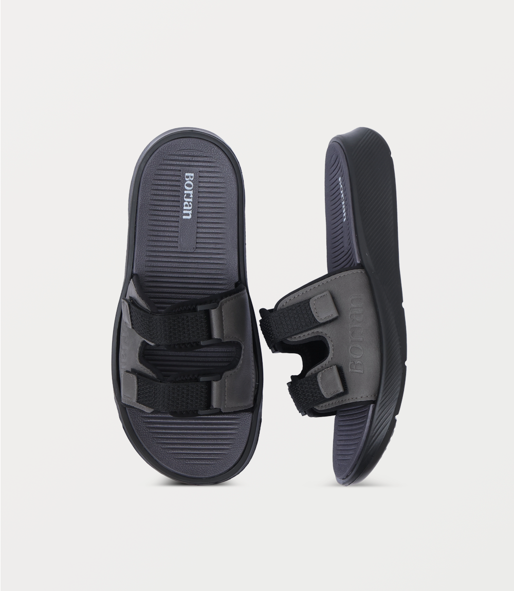Men Slipper-BLACK