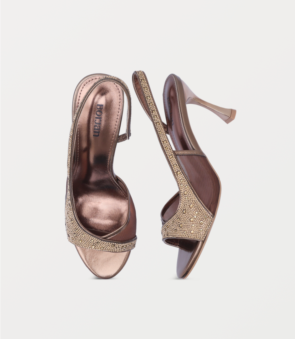 Women Sandal Heels-COPPER