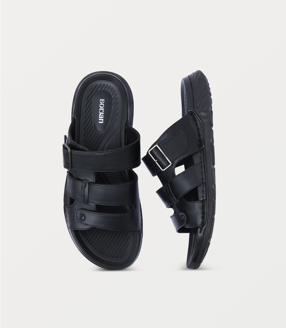 Men Slipper-BLACK