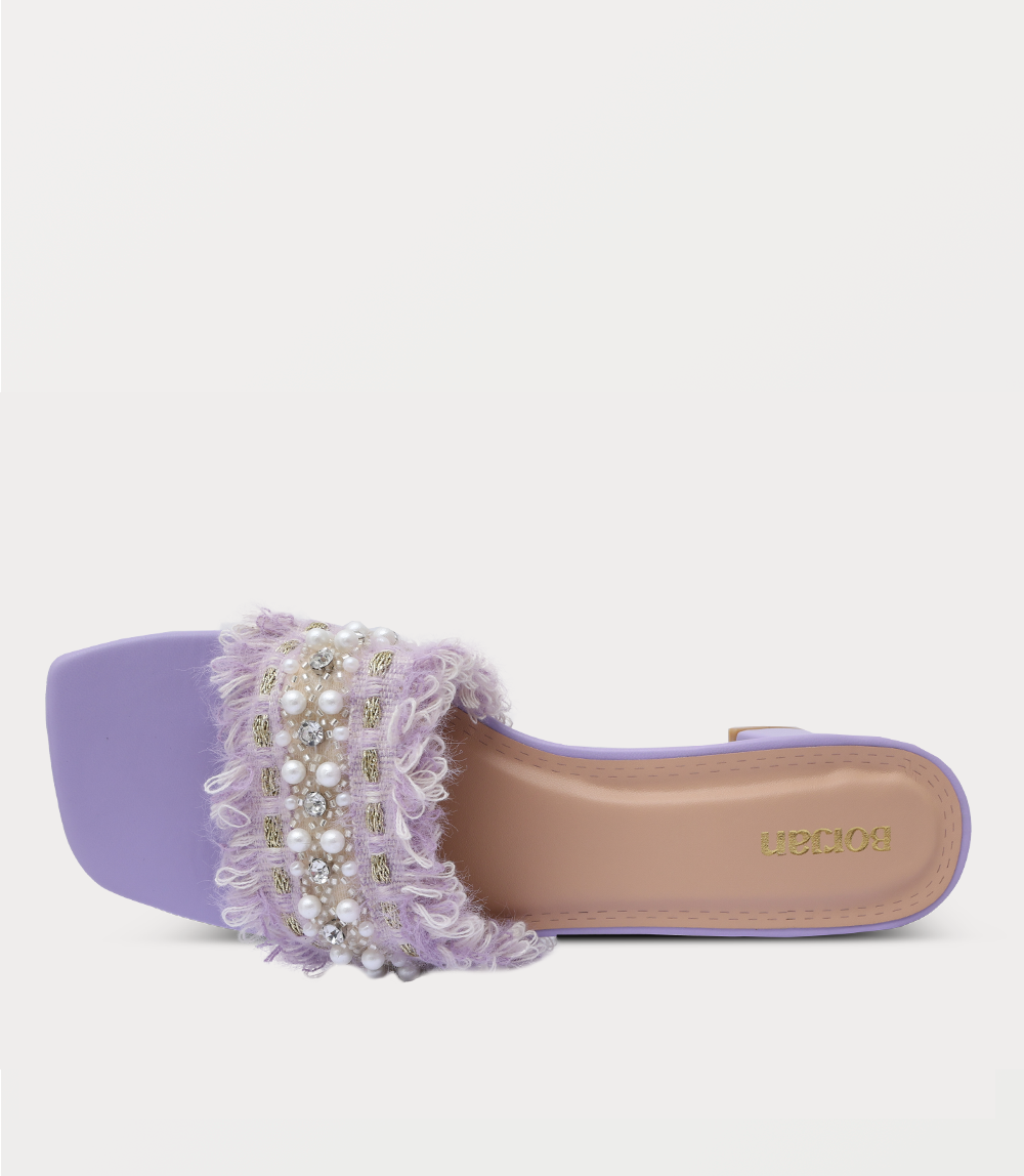 Women Slipper Heels-LILAC
