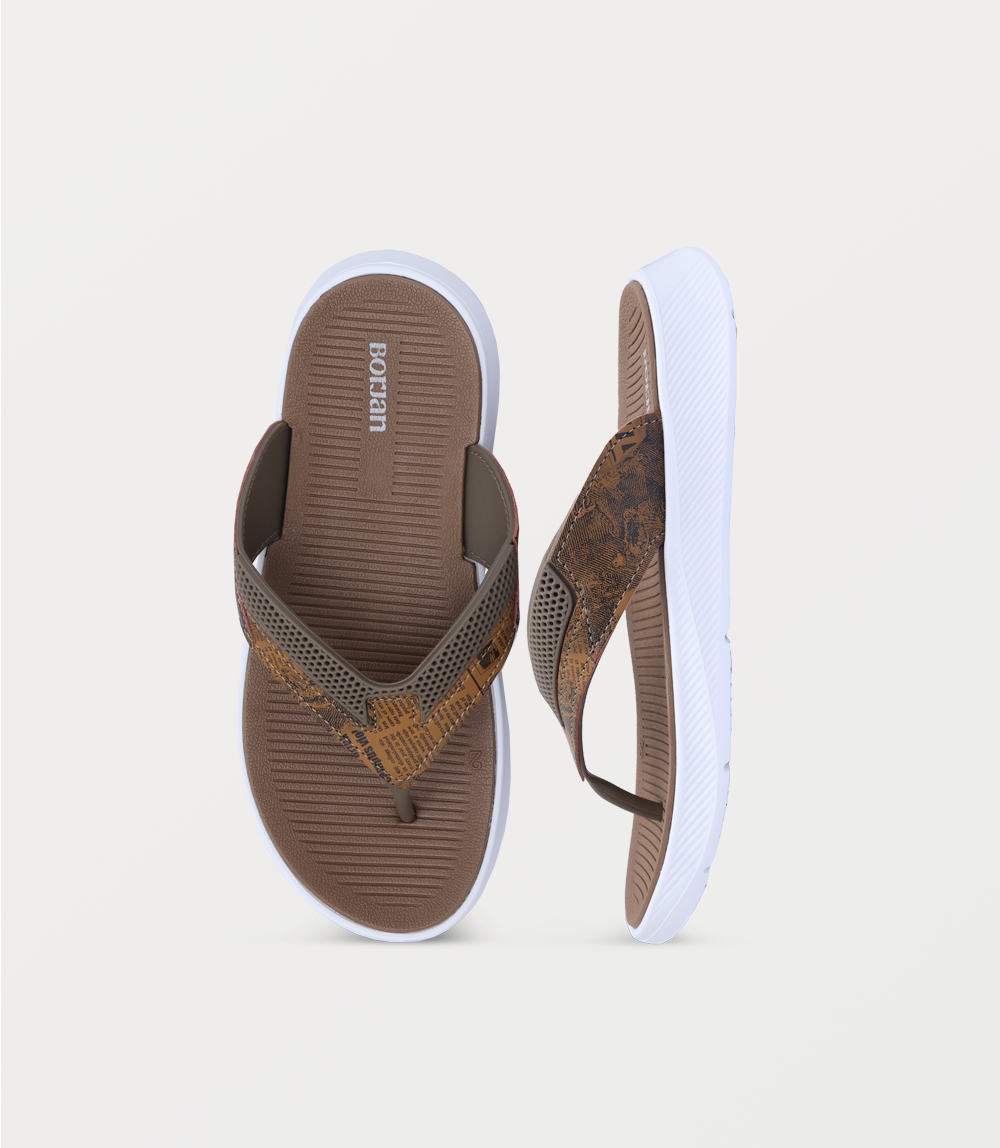 Men Chappal-BROWN