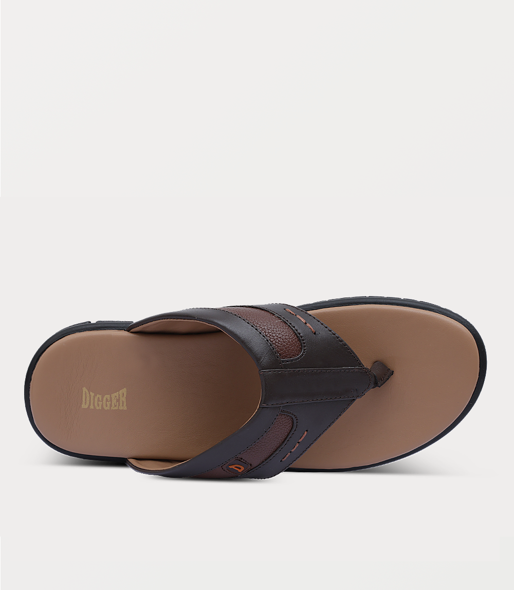 Men Chappal-BROWN