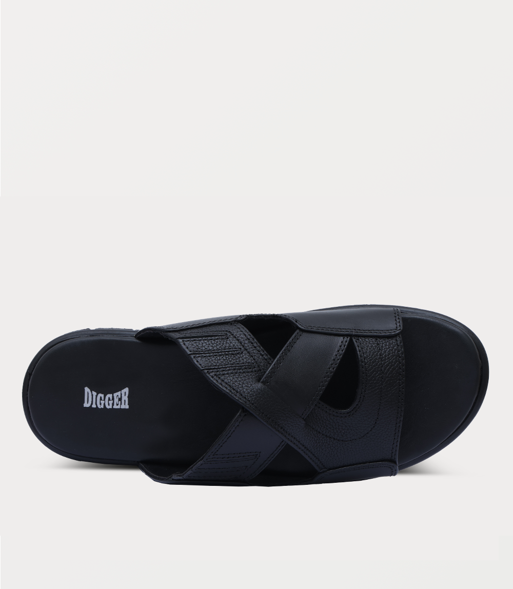 Men Slipper-BLACK