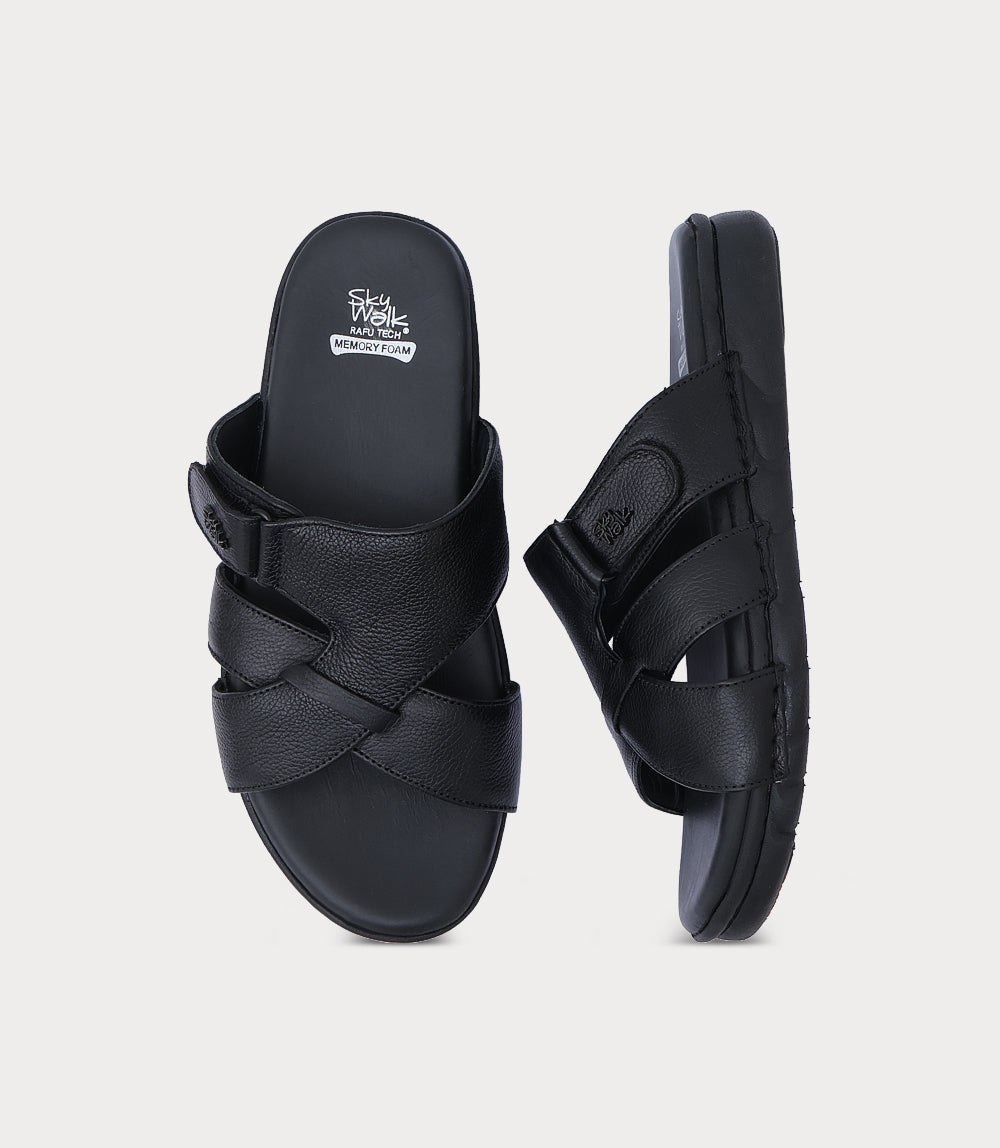 Men Slipper-BLACK