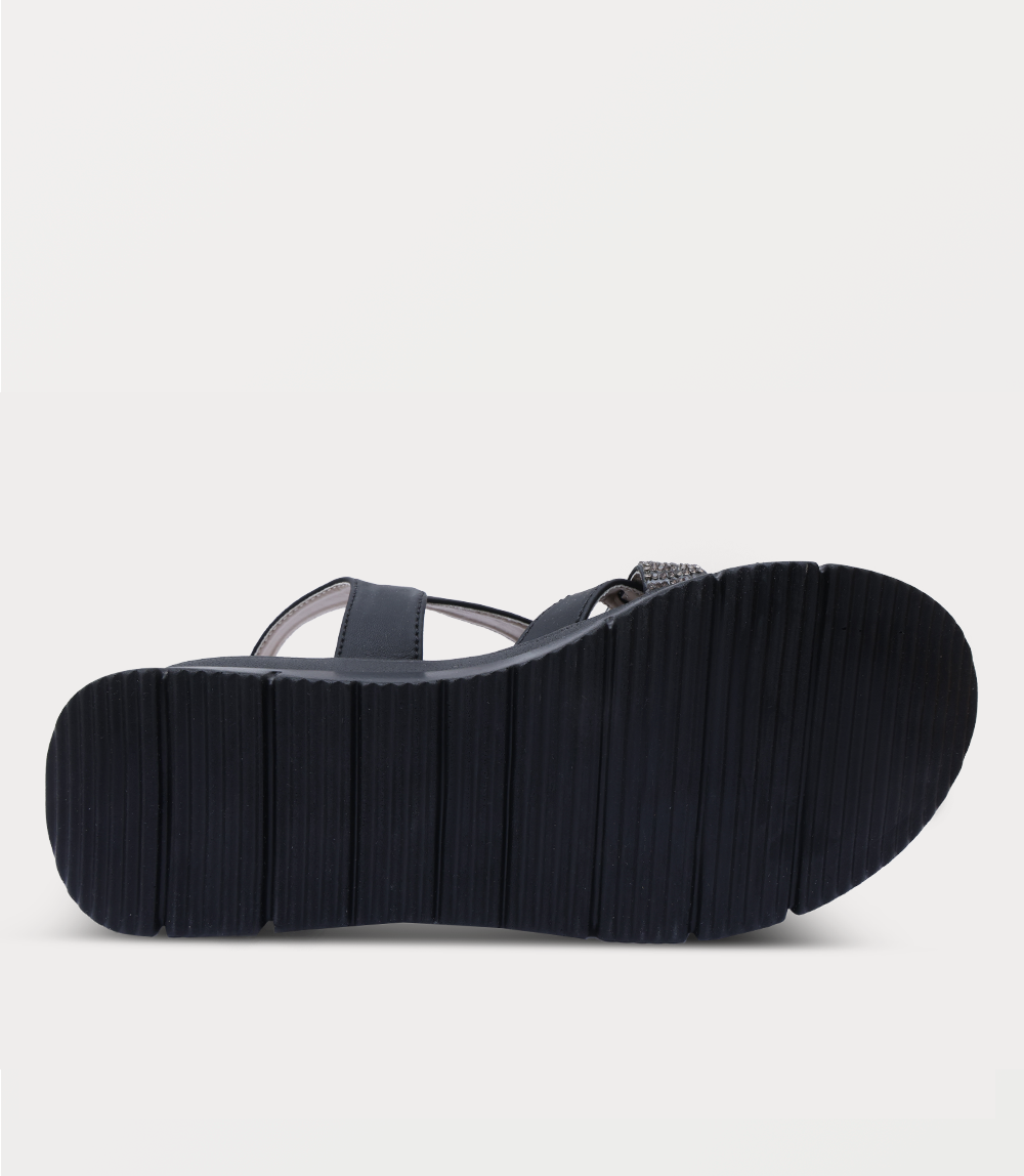 Women Comfort Sandal-BLACK