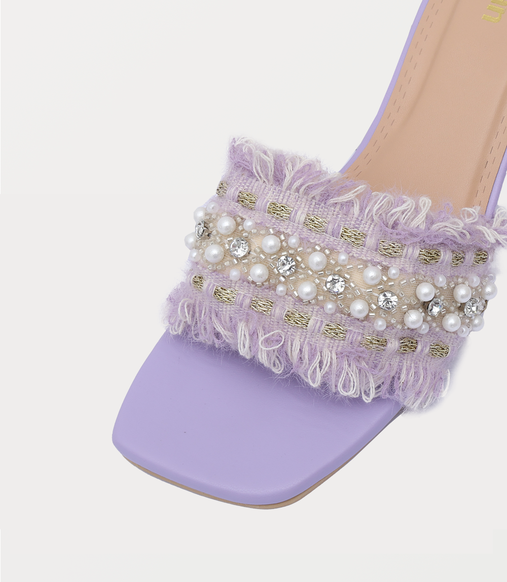Women Slipper Heels-LILAC